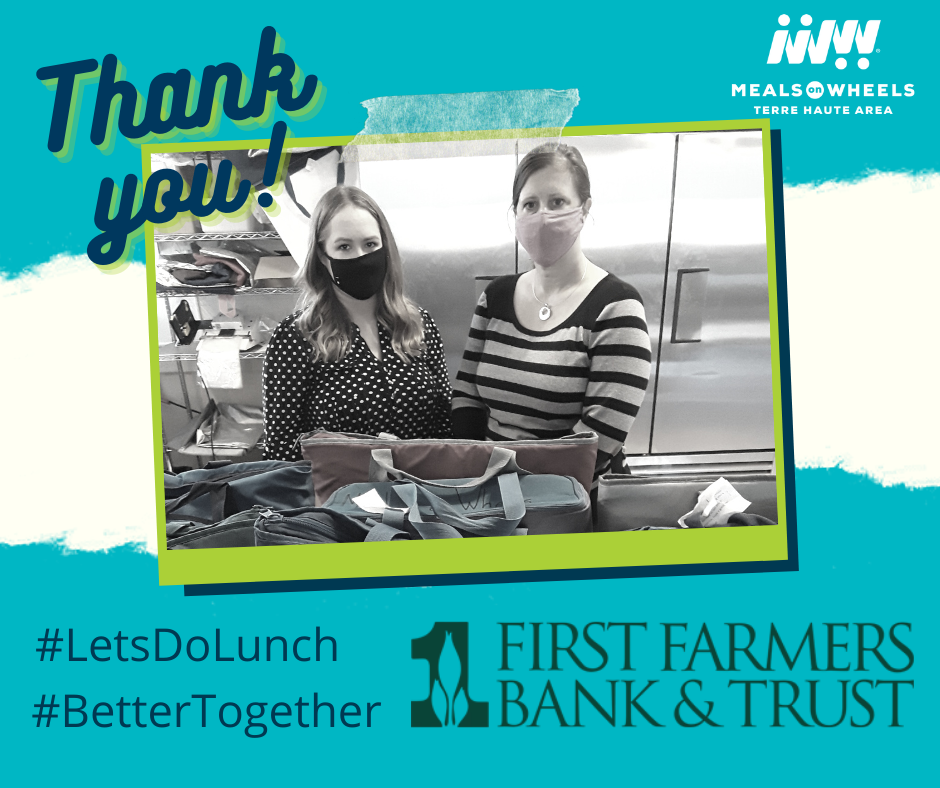 First Farmer's Bank & Trust team drives for us every Tuesday, providing staff from multiple branches to cover the route.