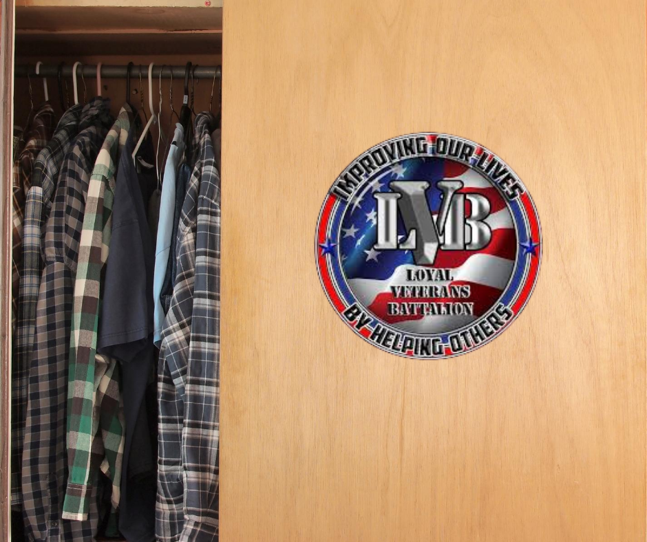 The Loyal Veterans Battalion allow us access to their clothing closet when any of our clients have a clothing need.